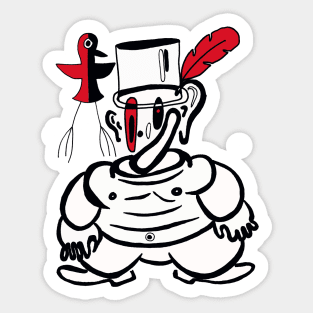 Abstract clown Sticker